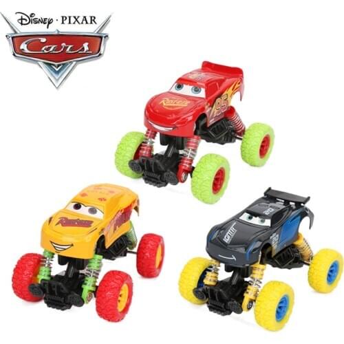 10cm Big Foot Die-cast 1:64 Car Disney Pixar Cars 3 Toys Colorful Lightning McQueen Jackson Storm Pull Back Cars Model