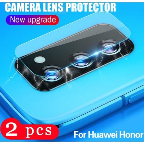 2Pcs Camera Lens for huawei honor 30 30s view 30 pro 20 20i v20 lite pro plus 10i Camera protective film screen protector glass