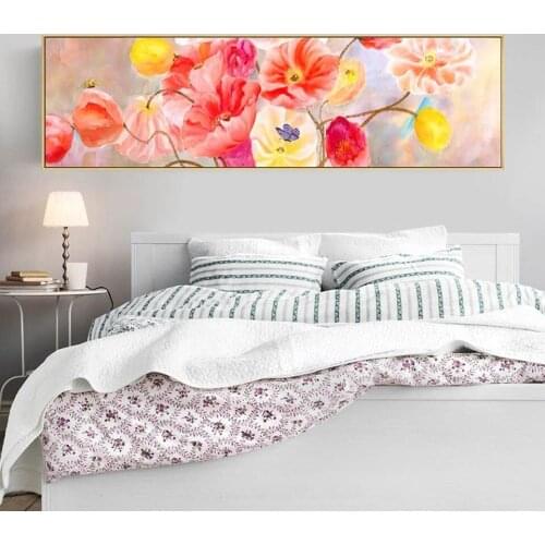 Diamond Painting Abstract Poppies Large Size 5D DIY Full Square Round Rhinestone Embroidery Mosaic Cross Stitch Home Decor A258