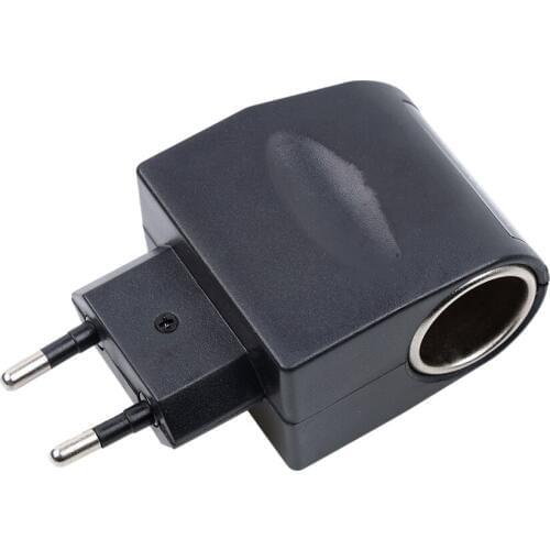2pcs High quality Mini Car Cigarette Lighter Power AC 220V To DC 12V Black Adapter Converter High Quality Automobile Accessories