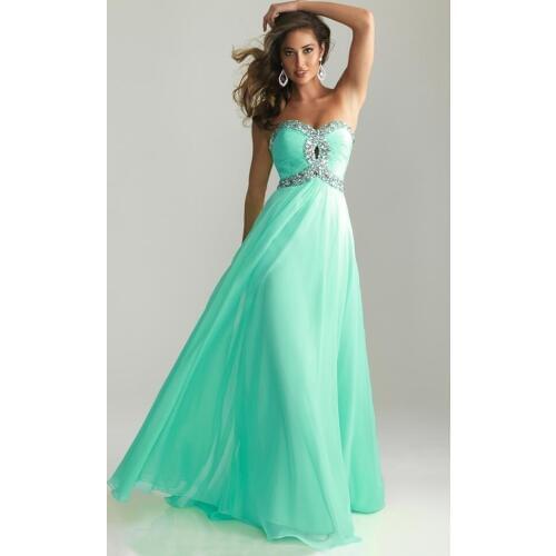 Free shipping vestido 15 años rhinestone Hot vestidos long new Mint Green Chiffon Formal Gown Graduation Quinceanera Dresses