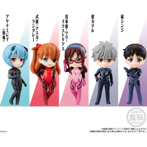 Bandai Genuine CANDY TOY NEON GENESIS EVANGELION EVA Ayanami Rei Asuka Makinami Nagisa Kaworu Action Figure Model Toys