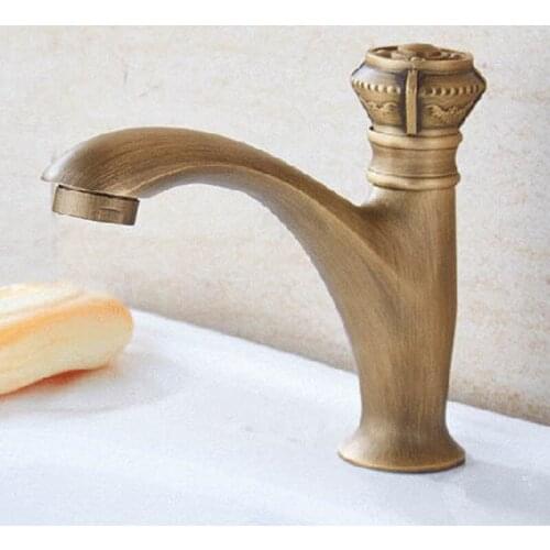 G1/2" All Copper Bathroom Basin Faucet Single Cold Water Single Handle Basin Faucet Sink Faucet Basin Faucet Torneira Cozinha