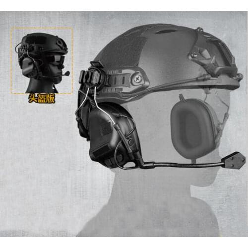 WoSporT HD-10 Hunting Tactical Communication Headphone Helmet Headset for Guide Rail