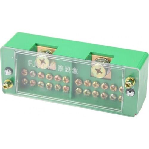 Two-in-twelve-out terminal block household wire splitter FJ6 terminal block single-phase junction box