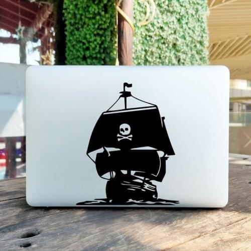 Pirate Ship Creative Laptop Sticker for MacBook Pro 16" Air Retina 11 12 13 15 inch Mac Book Skin 15.6 Decorative Notebook Decal