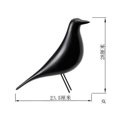 The fashion ornament model of the little black bird in Dove crafts artefacts sculpture statue home decoration wedding