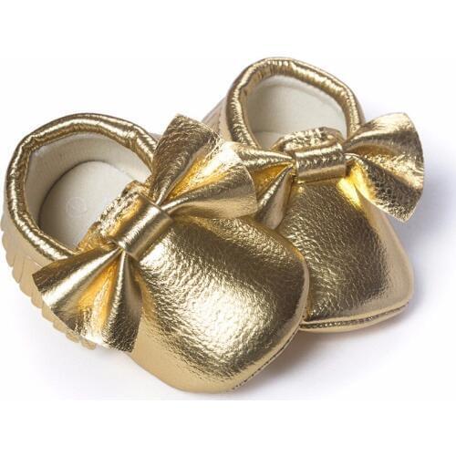 Gold Baby Boy Shoe New Year Gift baby girl moccasins Newborn First Walkers Infant Shoes Fringe Children Prewalker Socks