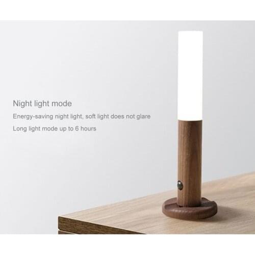 2020 LED Night Light Magnetic Motion Sensor Wireless USB Charge 5V 1W Night lamp For Kitchen Cabinet Wardrobe Stairway Wall Lamp