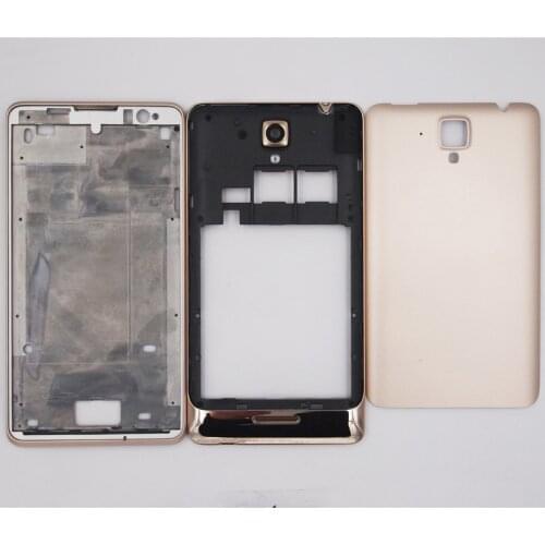 BaanSam New Front Frame Middle Frame Battery Door Back Cover Housing Case For Lenovo S898 S8 With Camera Lens