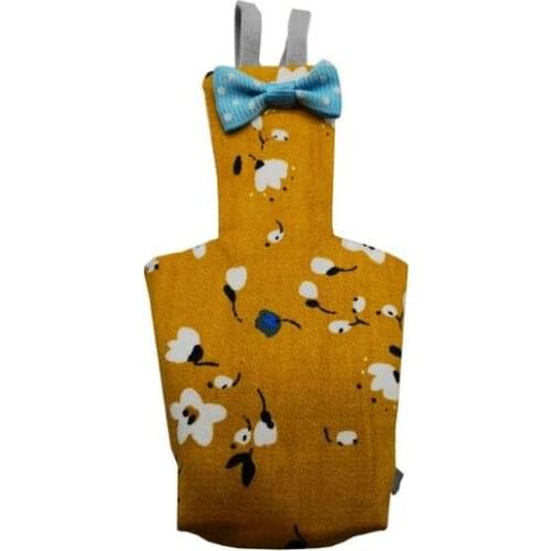 69HC Parrot Diaper with Bowtie Cute Colorful Fruit Floral Cockatiel Pigeons Small Medium Large Pet Birds Flight Suit Clothes