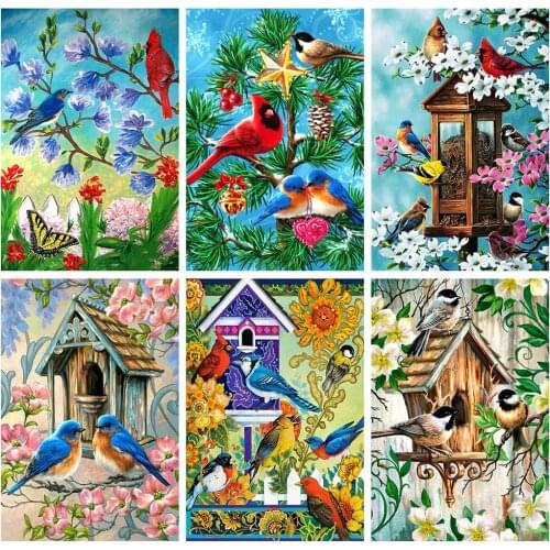 Full Square Diamond Painting Animal Bird 5D DIY Diamond Embroidery Cross Stitch Christmas Decor For Home Home Decoration Gift