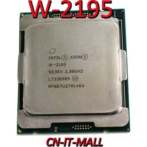 Pulled Xeon W-2195 CPU 2.3GHz 24.75M 18 Core 36 Threads LGA2066 Processor