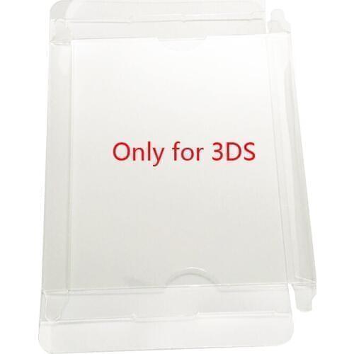 Clear transparent box For 3DS US JP game card color box plastic PET Protector collection storage protective box