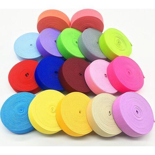 Colorfull Elastic Bands 20mm Flat Nylon Rubber Band Webbing Sewing Underwear Pants Bra Rubber Clothes Waistband Accessories DIY