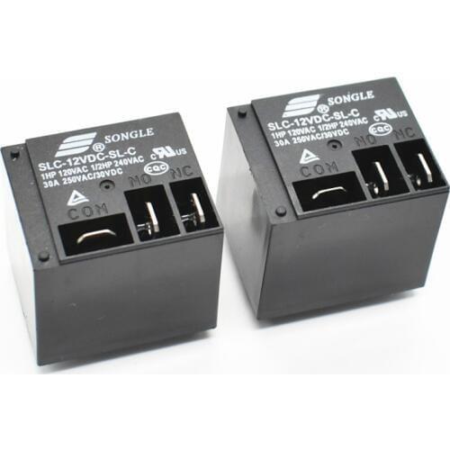 Power Relays SLC-12VDC-SL-C 12V 30A T91 HF2100 A set of conversions 5PIN