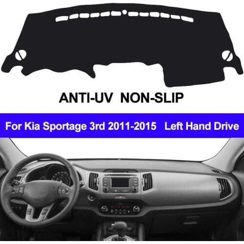 TAIJS Car Dashboard Cover Dash Mat Dash Board Pad Carpet Dashmat Anti-UV For KIA Sportage 2011 2012 2013 2014 2015