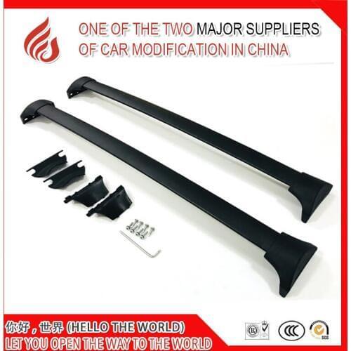 High quality Aluminium alloy screw install roof rack rail cross bar for pilot 2016 2017 2018