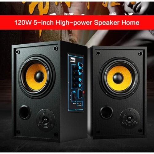 120W 5-inch High-power Speaker Home Wall-mounted Speaker Computer Audio Fever HiFi Surround K Song Classroom Projector Speaker