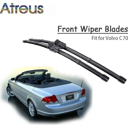 Atreus 2pcs High Quality Long Life Rubber Front Wiper Blades For Volvo C70 2006-2013 Windscreen Original Wiper Accessories