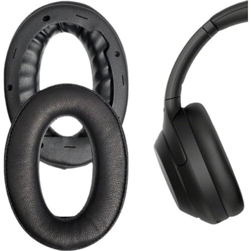 2pcs Headphone Ear Cushions Pad Headset Earmuffs Replacement Sheep Leather Earphone Replacement Cover for Sony WH-1000XM4