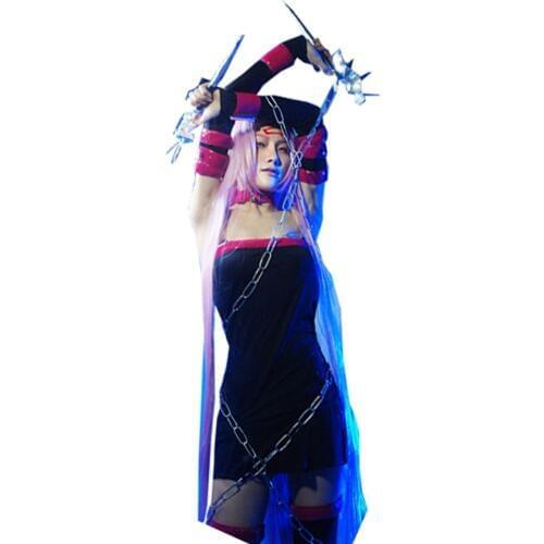 2018 Anime Fate Stay Night Rider Battle Sexy Uniform Cosplay Costume Medusa Dress For Halloween