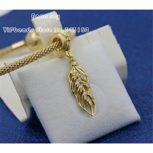 Alissa 2018 Autumn 925 Sterling Silver Floating Grain Dangle Charms Original Jewelry Making Fits For Bracelets & Necklace