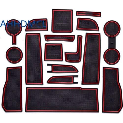 Car Anti-Dirty Pad Door Groove Gate Slot Cup Armrest Storage Pad Anti-Slip Mat For Chevrolet Cruze 2017 2018