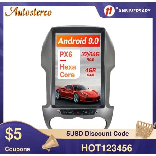 Tesla Style For Ford Ranger/Ford F250 2011+ Android 9 Car GPS Navigation Stereo Head Unit Multimedia Player Radio Tape Recorder