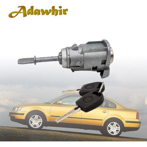 1pcs FOR PASSAT SEAT TOLEDO LEON DOOR LOCK BARREL CYLINDER WITH 2 KEYS 3B0837167 Locking cylinder
