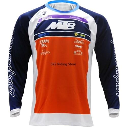 MTB New DH MX Downhill motocross racing jersey motorcycle enduro long sleeve t shirt jersey 100% polyester bike shirt