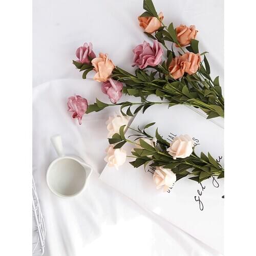 INS Photography Material Artificial Flower Garden Rose Flowers Bouquet Studio Photoshoot Background Decoration Props Fotografia