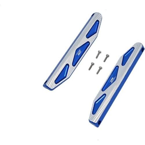 Aluminum alloy left and right outer wing guards GPM For TRAXXAS-1/10 4WD HOSS 4X4 VXL (silver edge A)
