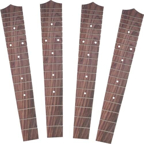 Finest Pack/4pcs Rosewood Tenor Ukulele 4-Strings Guitar Fretboards