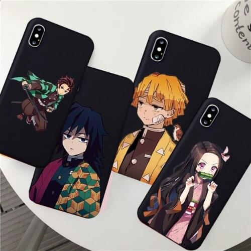 Kamado Nezuko Kimetsu No Yaiba Demon Slayer TPU Soft Phone Case for IPhone X 12 11 Pro SE2 6 7 8 Plus XR XSMAX Coque Cover Funda