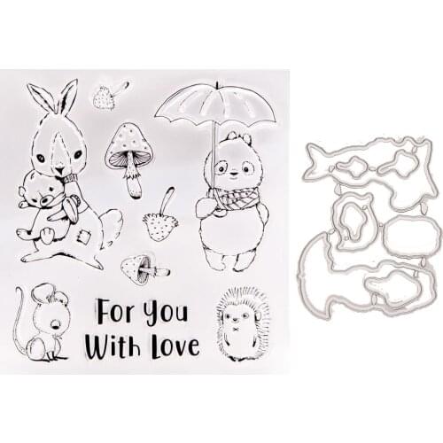 KLJUYP Easter Transparent Clear Silicone Stamp Cutting Dies Set for DIY scrapbooking/photo album Decorative 1773