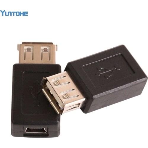 USB A 2.0 female to Mini USB B female Connector Adapter 500pcs/lot