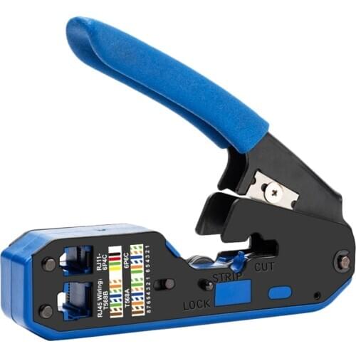 Rj45 Tool Network Crimper Cable Stripping Plier Stripper for Rj45 Cat6 Cat5E Cat5 Rj11 Rj12 Connector