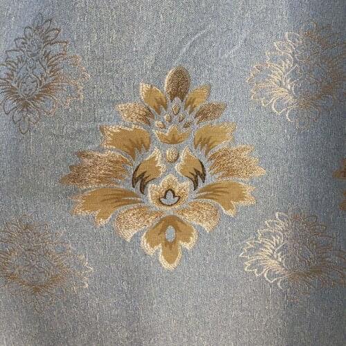 Luxury European-style Curtain Elegant High-shading Curtains Linen Jacquard Curtains for Living Room Bedroom Classical Curtains