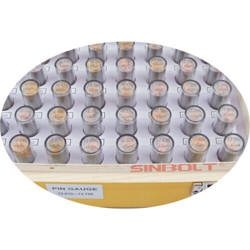 Pin Gauge ,Pin Gauge Set,12.010mm--13.000mm,100pcs+Pin Gauge Handle,fast delivery