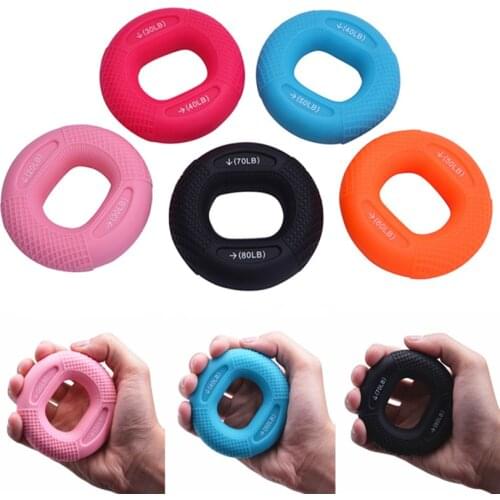 Silicone Adjustable Hand Grip Finger Trainer Exercise Carpal Expander Muscle Workout Exercise Gym Fitness
