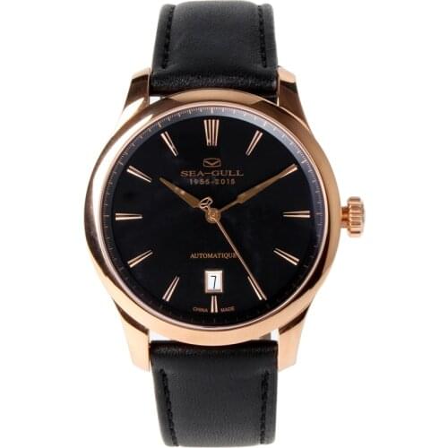 Seagull Ultra Thin 9mm Wristwatch 60th Anniversiry Designer Series ST1812 Movement Self Wind Automatic Mens Watch 519.415