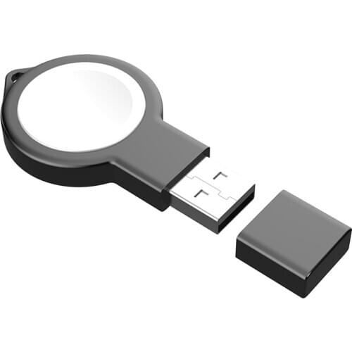 Zinc Alloy Ultra-thin USB Charger Magnetic Wireless Charger for Apple Watch Portable Charger for iwatch