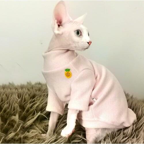 Spring Autumn Wearing Cat Apparel kitten Jumper Hairless Cat Outfits Cat Coat Kitty Cute Cat Clothing sphynx cat sweater