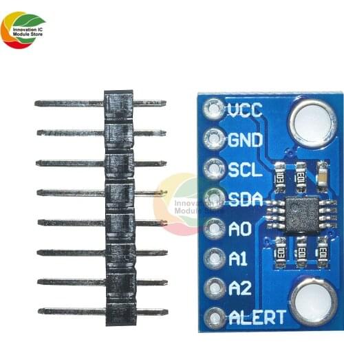 High Accuracy Temperature Sensor MCP9808 I2C Breakout Board Module 2.7V-5V Logic Voltage for Ardunio in Stock