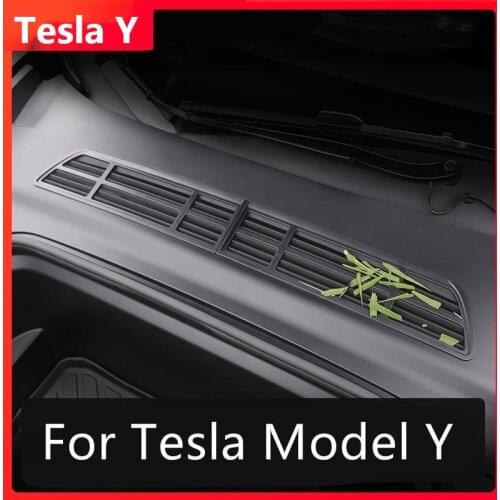 For Tesla Model Y Car Insect-proof Net Front Cover Air-conditioning Air Inlet Protective Cover Modification tesla y Accessories
