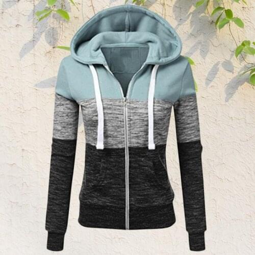 Womens Zipper Hooded Hoodies Jacket Casual Drawstring Slim Fit Long Sleeve Pullover Sweatshirt Plus Size Hooded Zipper Tops