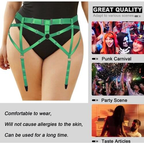 Womens Underwear Harness Fashion Thigh Bands Bondage Plus Size Garter Belt Sexy Lingerie Goth Garter Suspenders Stockings Belt