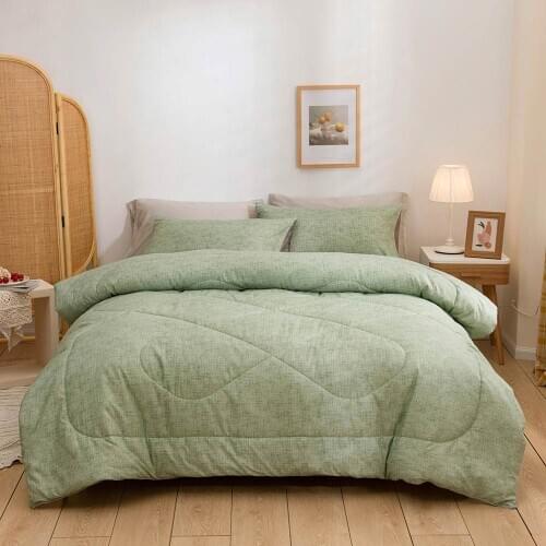 Papa&Mima Stripes Lines Nordic Quilted Quilt Queen King Size Winter Thick Comforter Set Brushed Sanding Microfiber Blanket