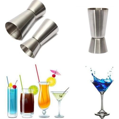 15/30 Stainless Steel Cocktail Measuring Jigger Double Jigger Measure Shot Drink Spirit Measure Cup Bar Accessories Bar Tools